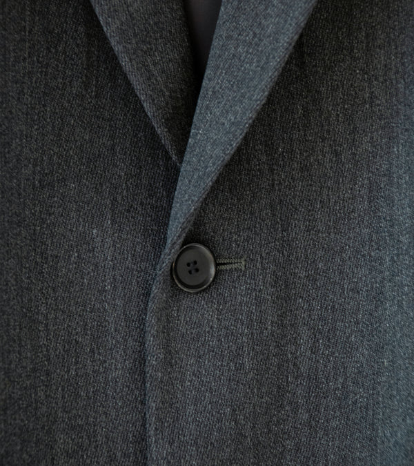 YLÈVE '2/72 Wool Trichotine Jacket' (Charcoal)