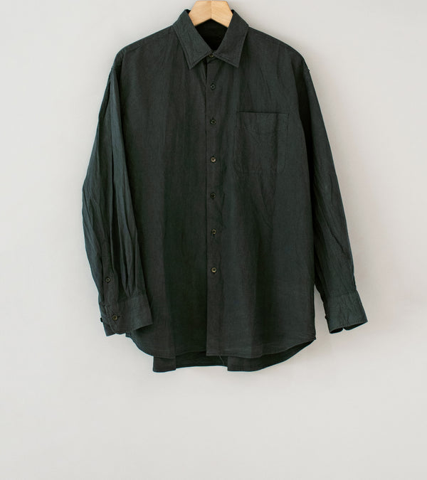 Yoko Sakamoto 'Regular Collar Shirt' (Sumi Ink)