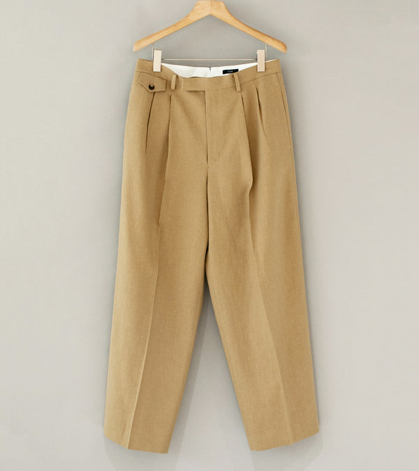 YLÈVE 'Hemp Organic Cotton Canvas Trousers' (Khaki)