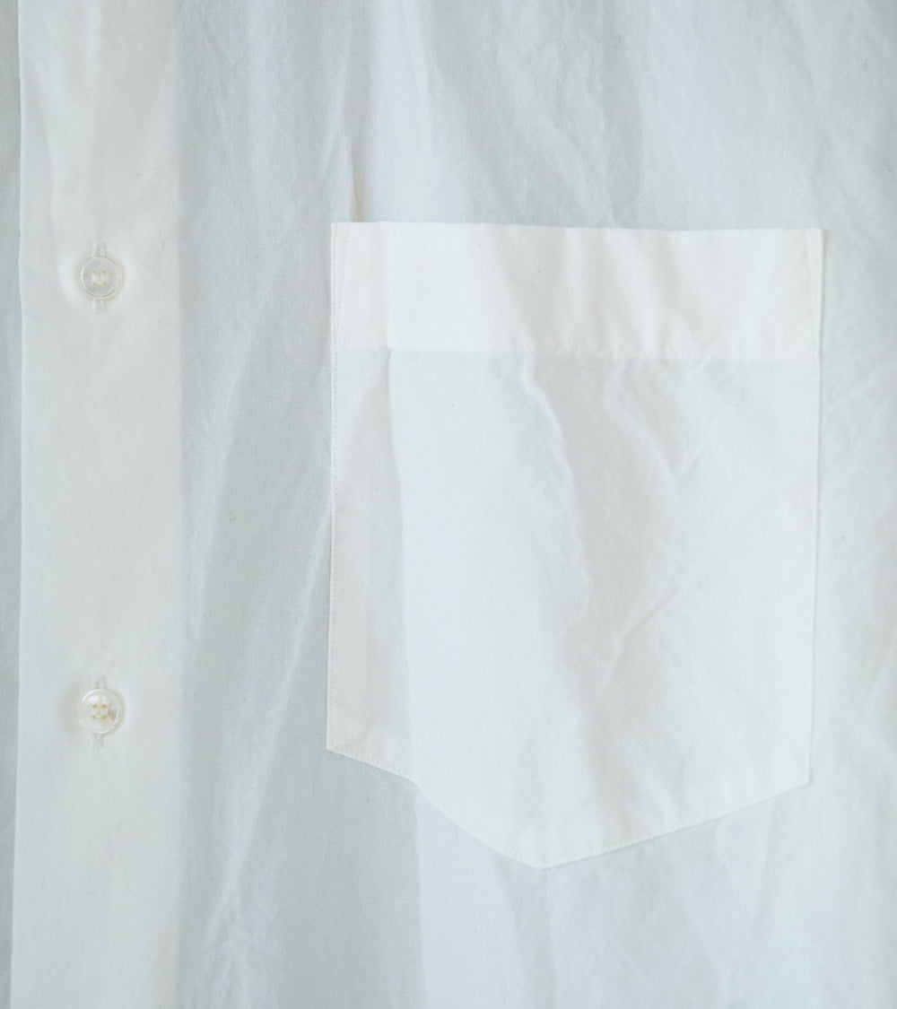 YLÈVE 'Cotton Milled Lawn Overdye Shirt' (White)