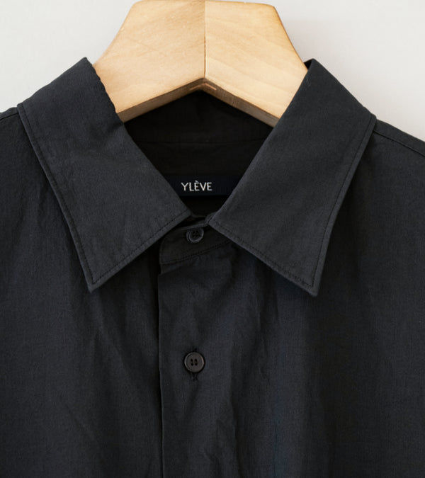 YLÈVE 'Cotton Milled Lawn Overdye Shirt' (Charcoal)