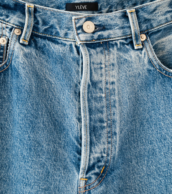 YLÈVE '13.5oz Denim Straight' (Indigo)