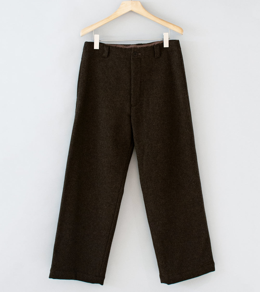 Yoko Sakamoto 'Beach Cloth Work Trousers' (Brown)