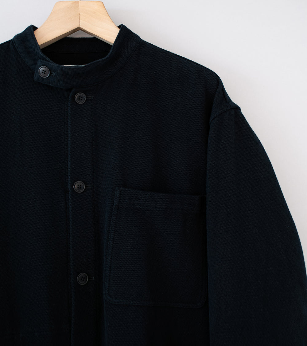 Yoko Sakamoto 'Work Stand Collar Jacket' (Black)