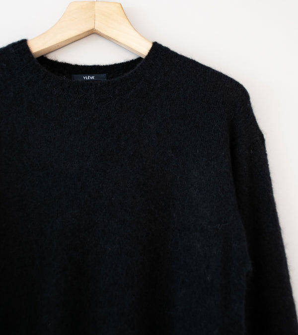 YLÈVE 'Fairy Alpaca Knit P/O' (Black)