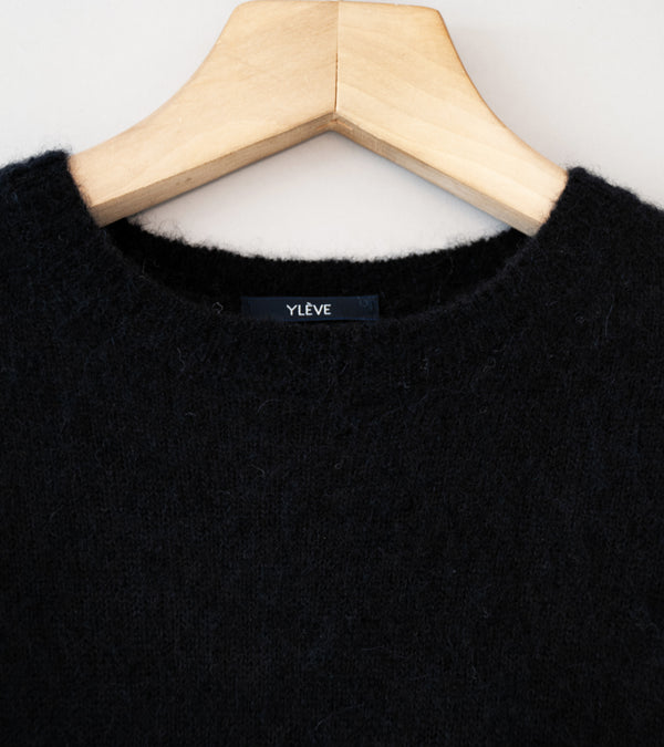 YLÈVE 'Fairy Alpaca Knit P/O' (Black)
