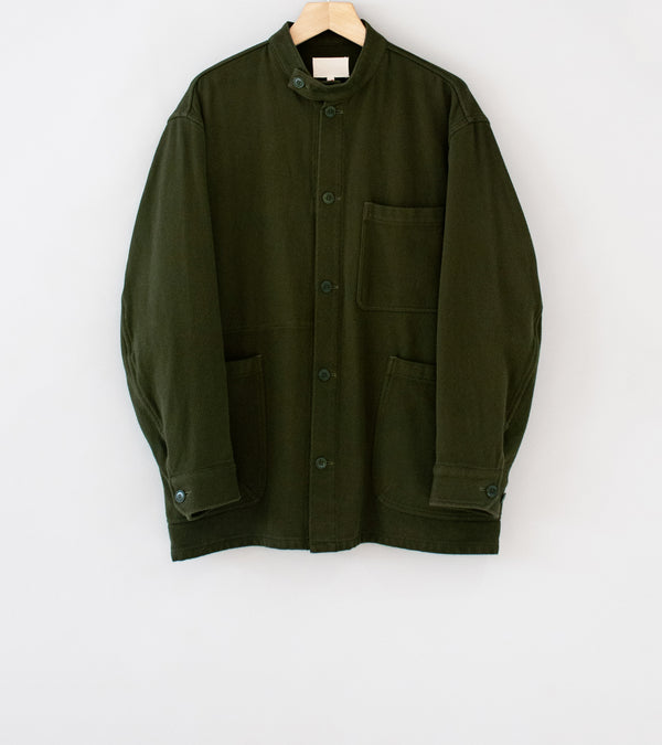 Yoko Sakamoto 'Work Stand Collar Jacket' (Olive)