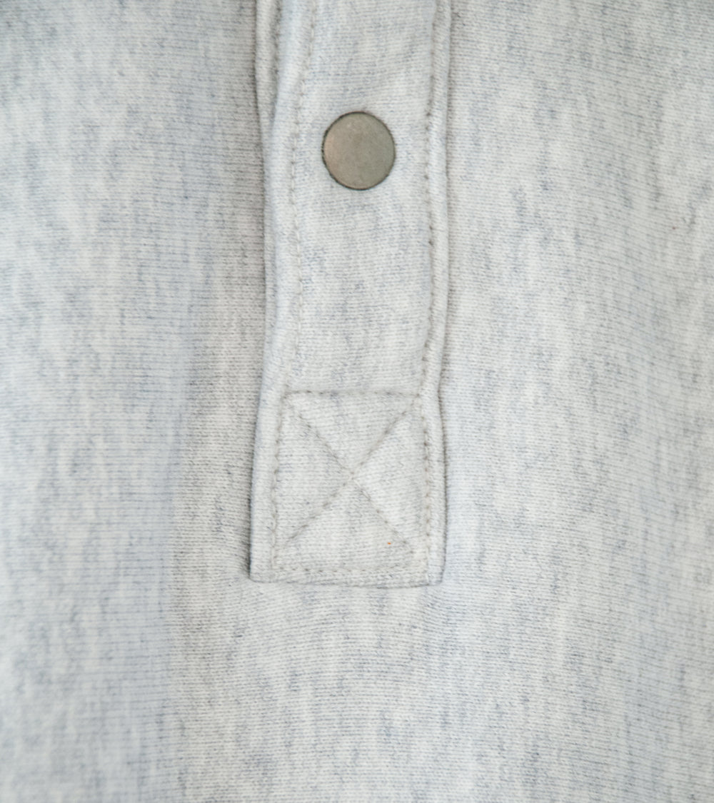 YLÈVE 'Heavy Weight Fleece Bleach Snap P/O' (Heather)