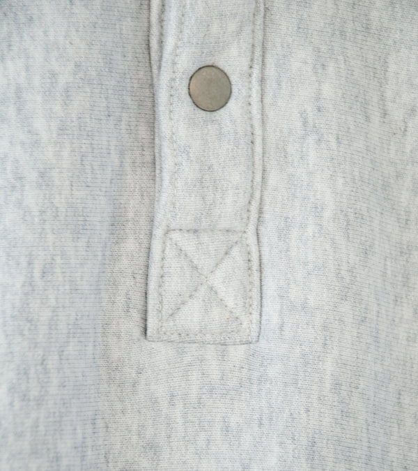 YLÈVE 'Heavy Weight Fleece Bleach Snap P/O' (Heather)