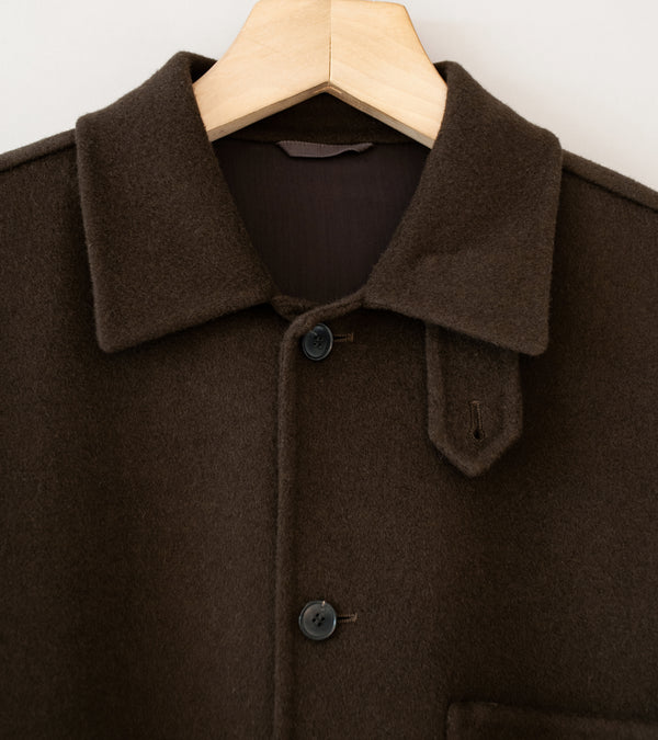 YLÈVE 'Super 100's Wool Double Cloth Blouson' (Hazel)