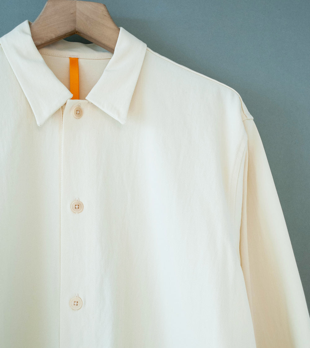 MAN-TLE 'R21 S2 Pullover Shirt' (Unbleached Tricotine)