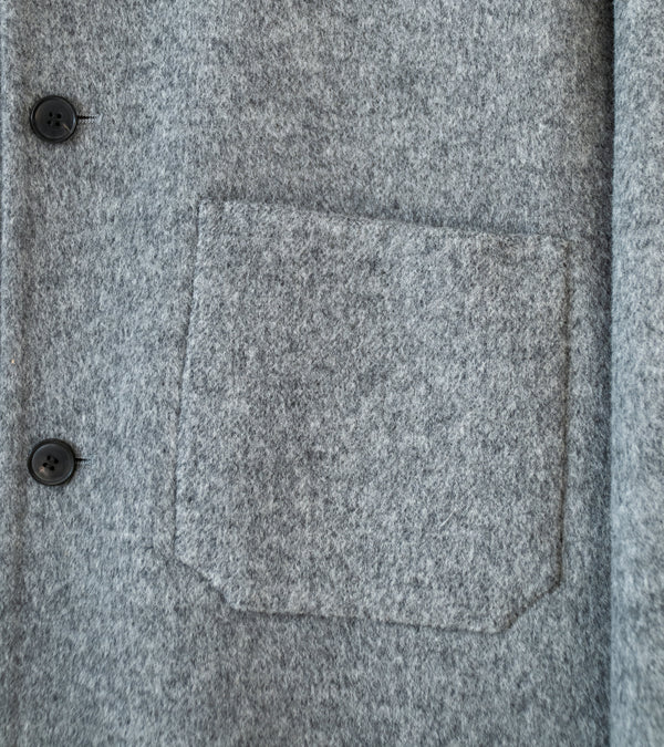 YLÈVE 'Super 100's Wool Double Cloth Blouson' (Grey)