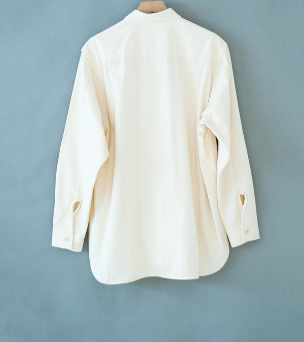 MAN-TLE 'R21 S2 Pullover Shirt' (Unbleached Tricotine)