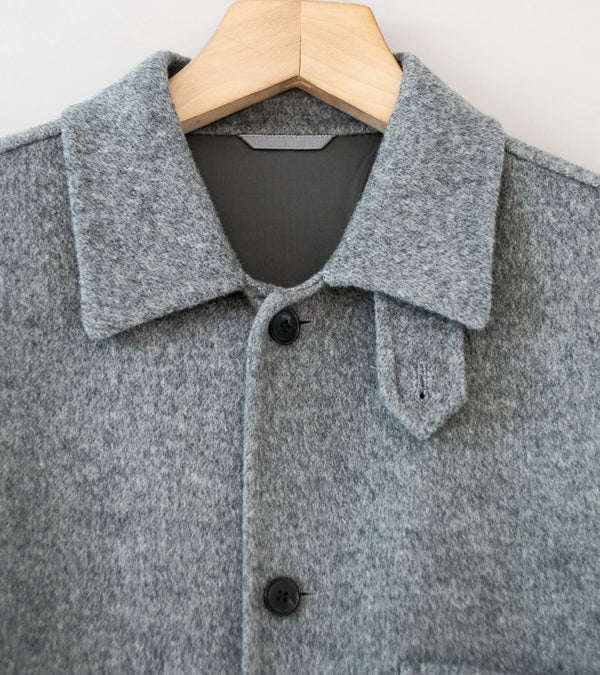YLÈVE 'Super 100's Wool Double Cloth Blouson' (Grey)