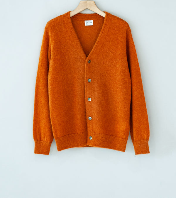 Yonetomi 'Shaggy Mohair Cardigan' (Terracotta)