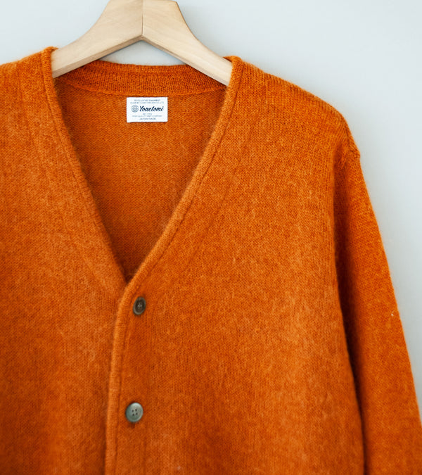 Yonetomi 'Shaggy Mohair Cardigan' (Terracotta)