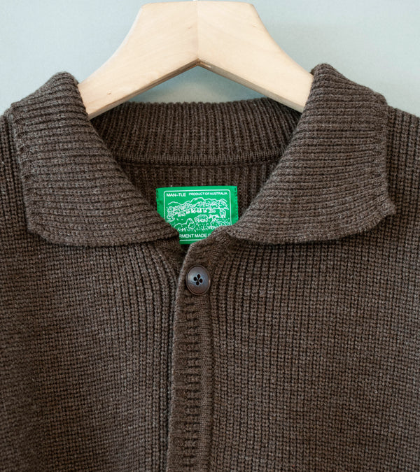 MAN-TLE 'R21 Z1 Machine Cardigan' (Black Sheep)