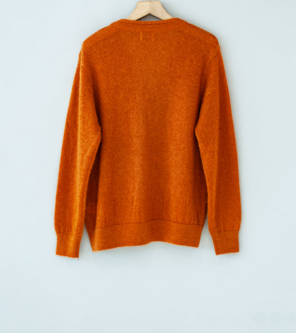 Yonetomi 'Shaggy Mohair Cardigan' (Terracotta)