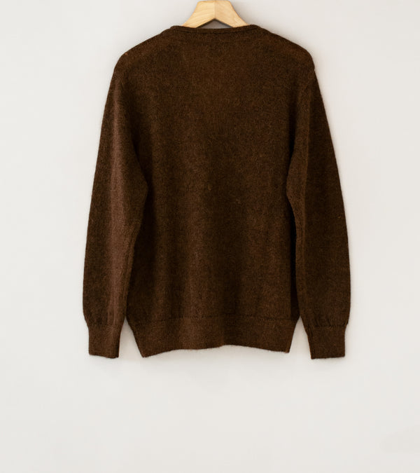Yonetomi 'Shaggy Mohair Cardigan' (Brown)