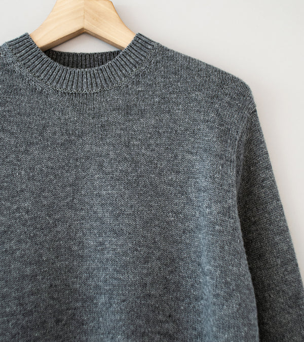 Yonetomi 'Washable Boumou Merino Pullover' (Gray)