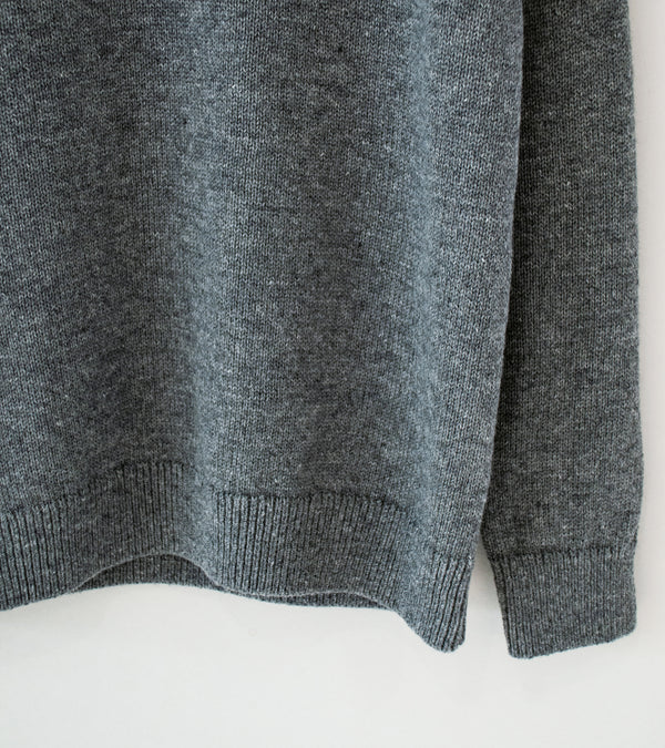 Yonetomi 'Washable Boumou Merino Pullover' (Gray)
