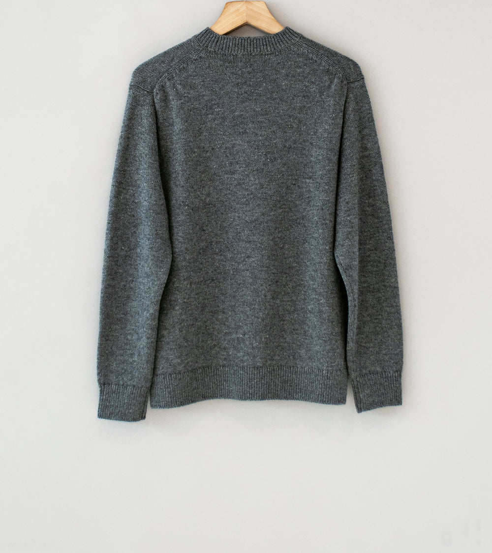 Yonetomi 'Washable Boumou Merino Pullover' (Gray)