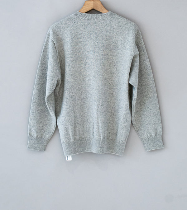 Yonetomi 'Rigid Cashmere Sweater Pullover' (Gray)