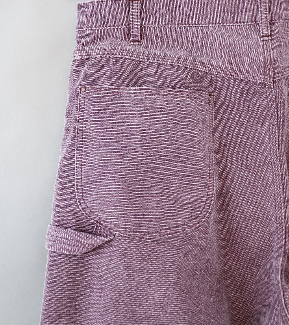 Auralee 'Washed Organic Canvas Pants' (Purple)