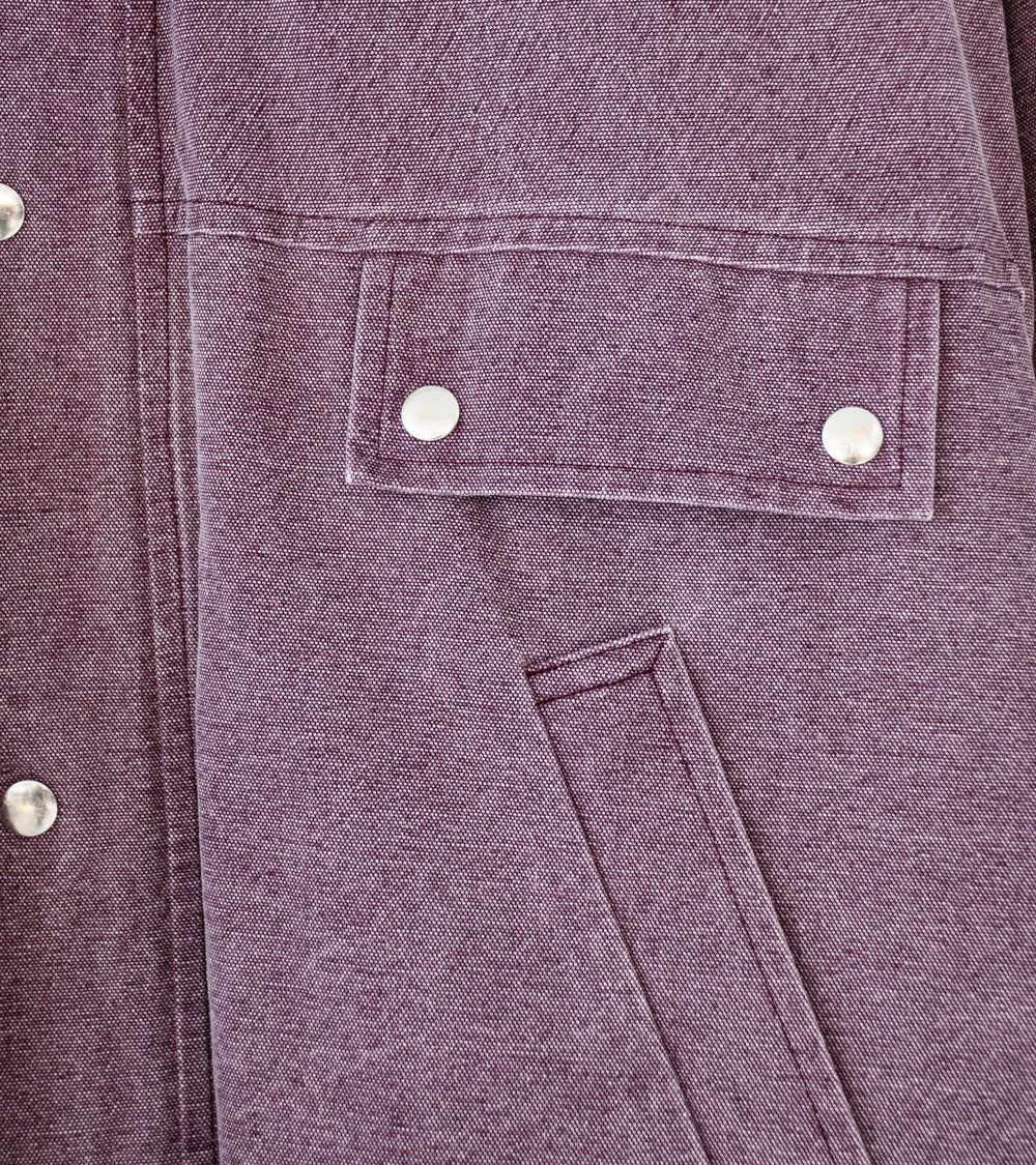 Auralee 'Washed Organic Canvas Hunting Blouson' (Purple)