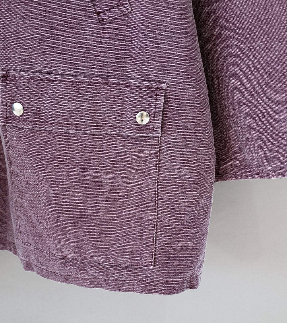 Auralee 'Washed Organic Canvas Hunting Blouson' (Purple)