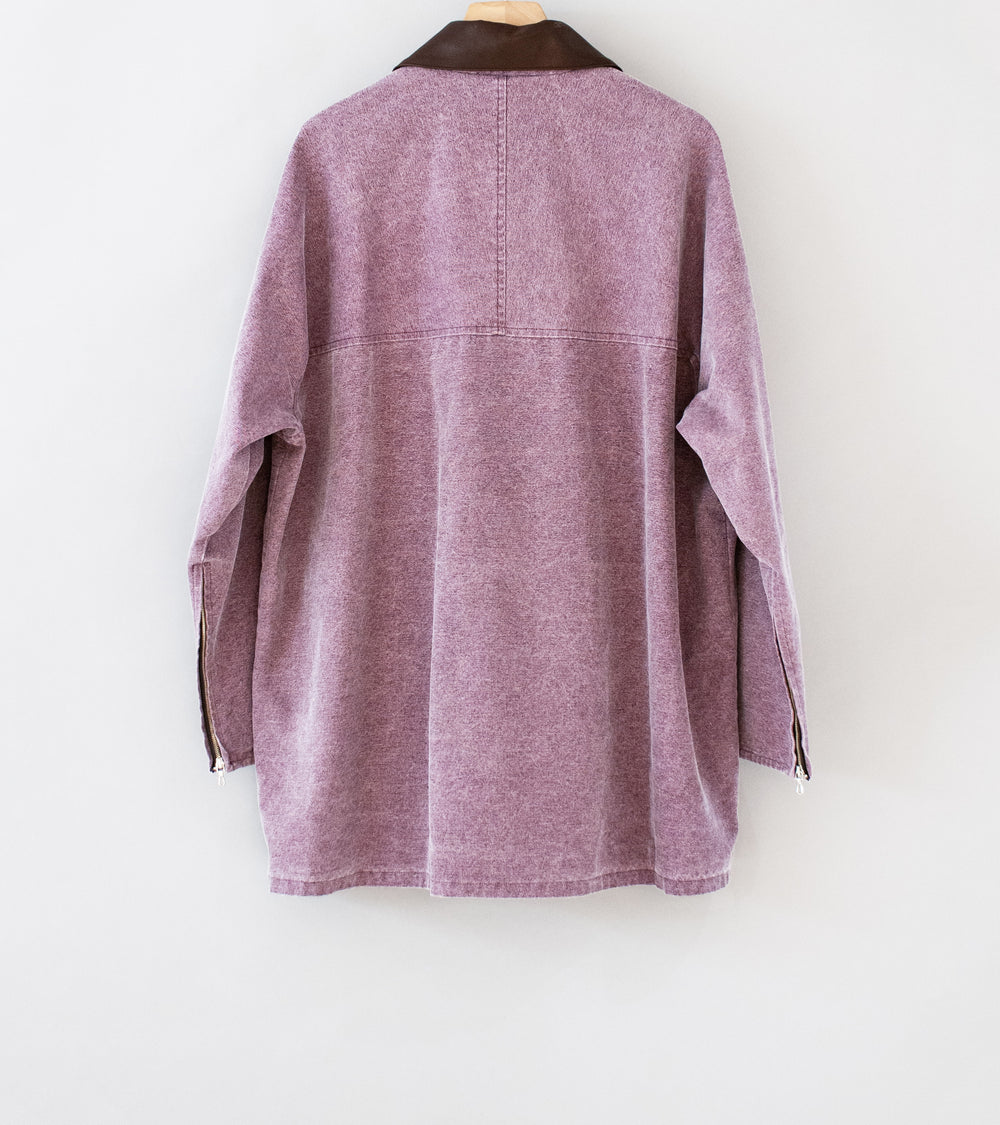 Auralee 'Washed Organic Canvas Hunting Blouson' (Purple)