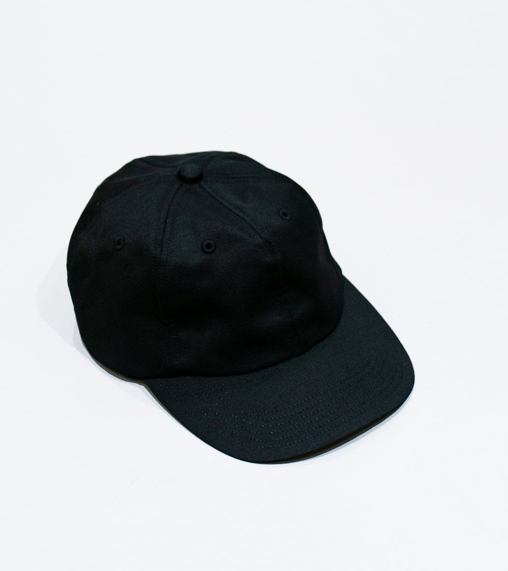 YLÈVE 'Kijima Takayuki Wool Mohair Gabardine Cap' (Black)