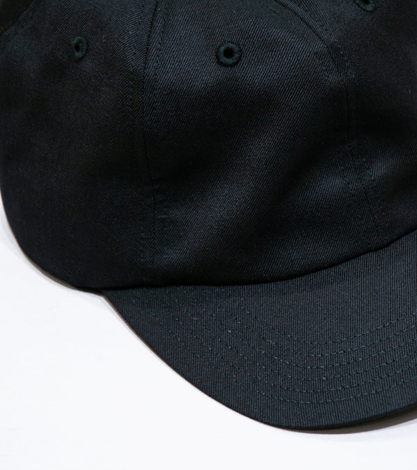 YLÈVE 'Kijima Takayuki Wool Mohair Gabardine Cap' (Black)