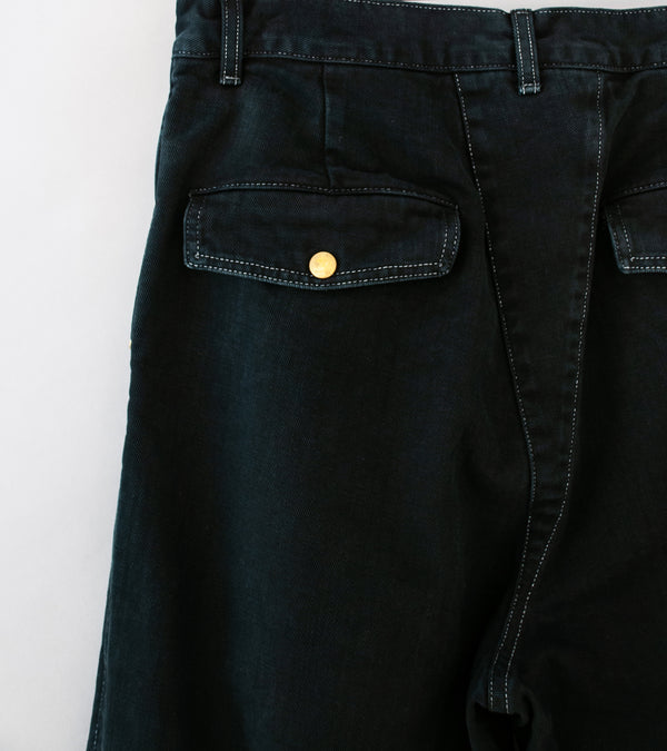 Working 'Reversible Wide Jean' (Beach Tar Cotton Twill)