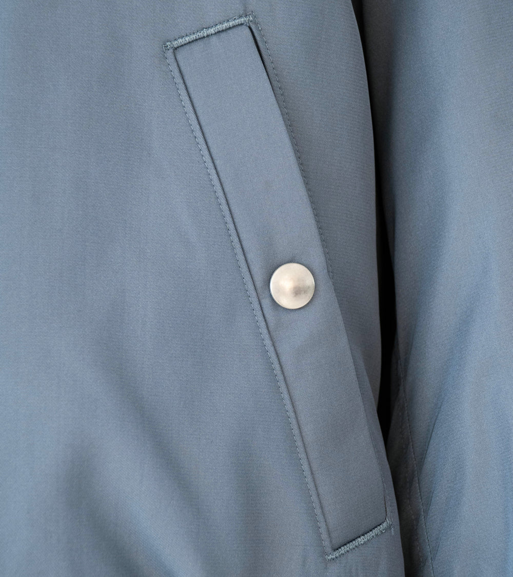 Auralee 'High Density Silk Twill Flight Blouson' (Blue Gray)
