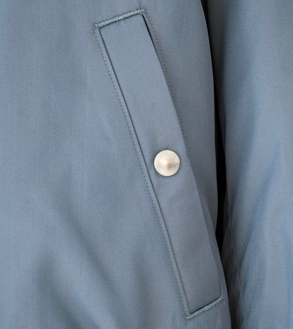 Auralee 'High Density Silk Twill Flight Blouson' (Blue Gray)