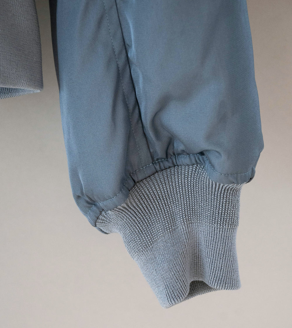 Auralee 'High Density Silk Twill Flight Blouson' (Blue Gray)