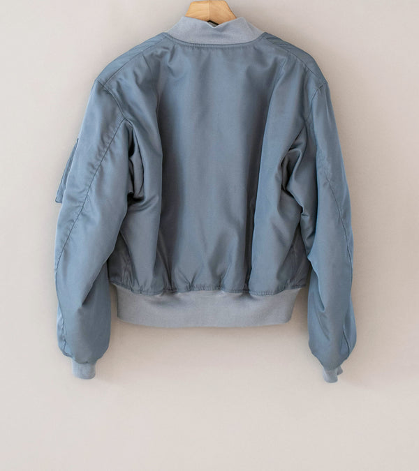 ジャケット・アウター HIGH DENSITY SILK TWILL FLIGHT BLOUSON 5 Auralee 'High Density Silk Twill Flight Blouson' (Blue Gray) – C'H