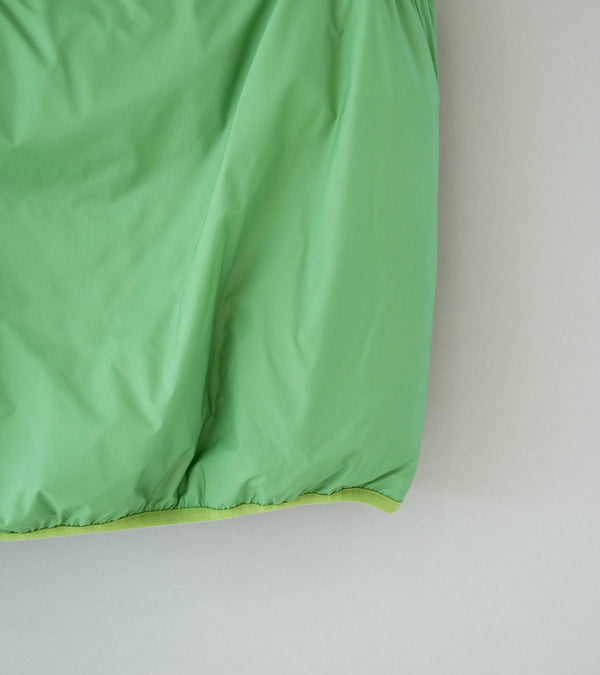 Auralee 'Super Light Nylon Ripstop Down P/O Vest' (Light Green)