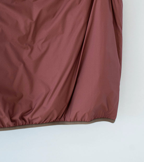 Auralee 'Super Light Nylon Ripstop Down P/O Vest' (Burgundy)