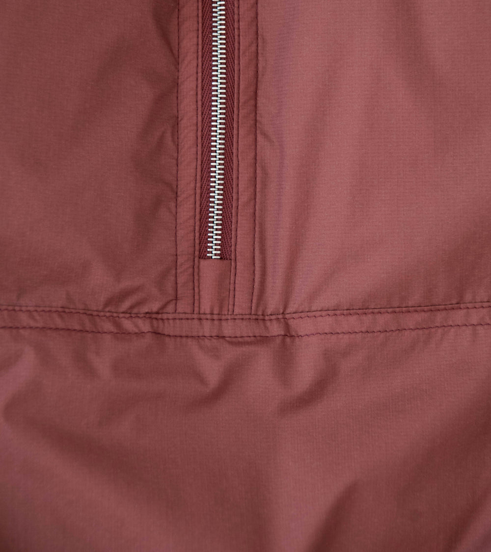 Auralee 'Super Light Nylon Ripstop Down P/O Vest' (Burgundy)