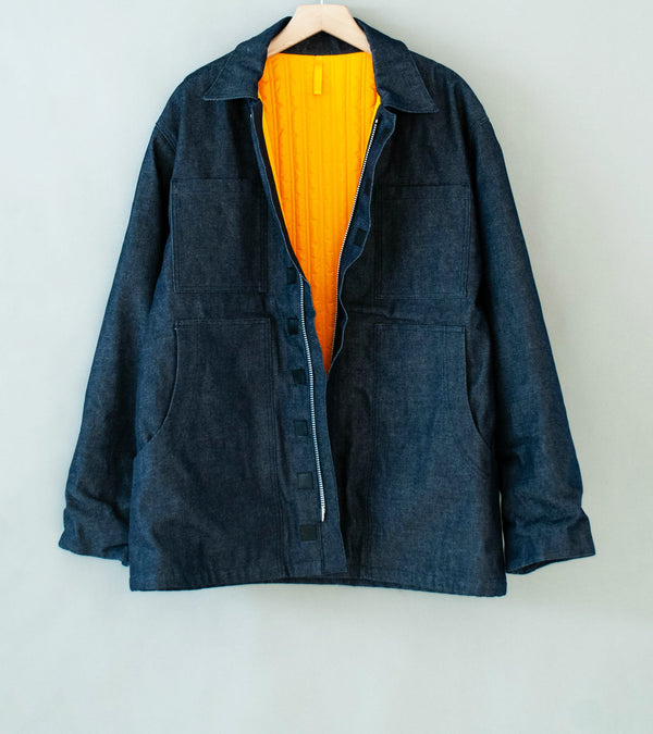 MAN-TLE 'R21 J1 Jebok Coat' (Organic Raw Denim)