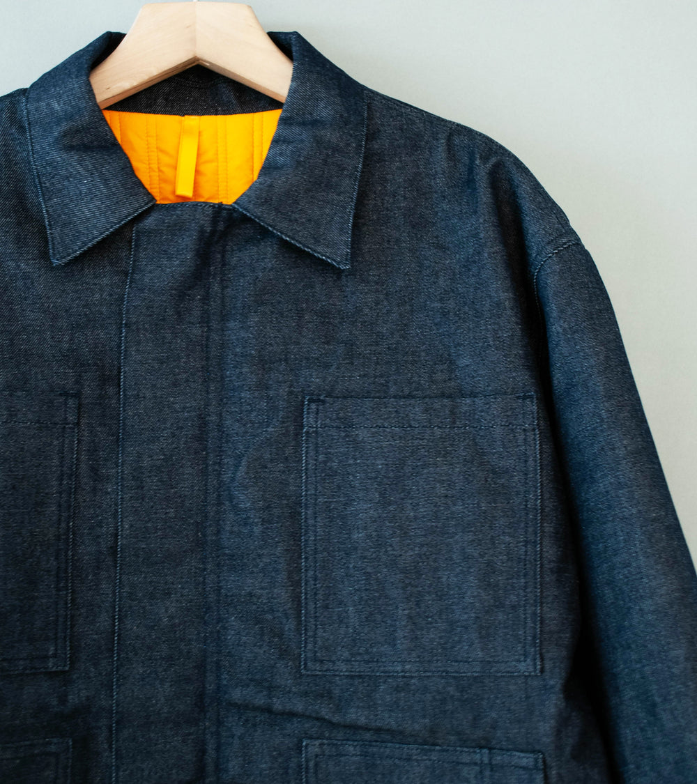 MAN-TLE 'R21 J1 Jebok Coat' (Organic Raw Denim)