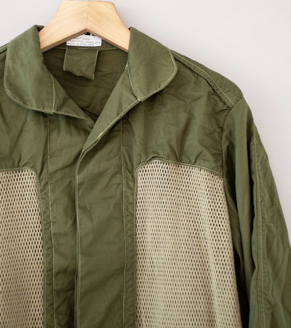 Working 'FMP Overshirt' (Sage Smudge Polyester Cotton Gabardine)