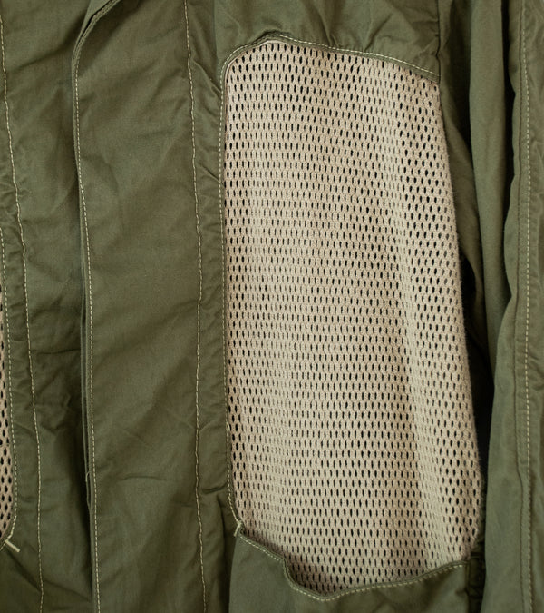 Working 'FMP Overshirt' (Sage Smudge Polyester Cotton Gabardine)