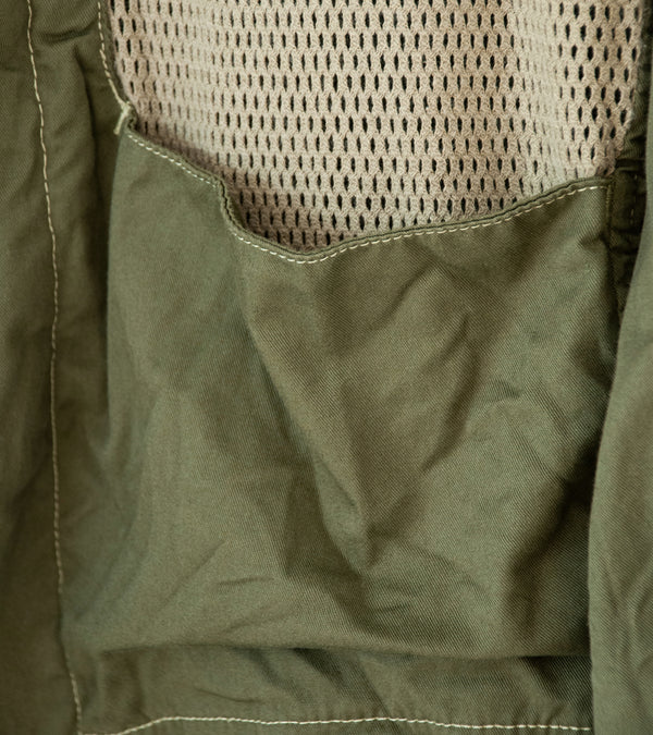 Working 'FMP Overshirt' (Sage Smudge Polyester Cotton Gabardine)