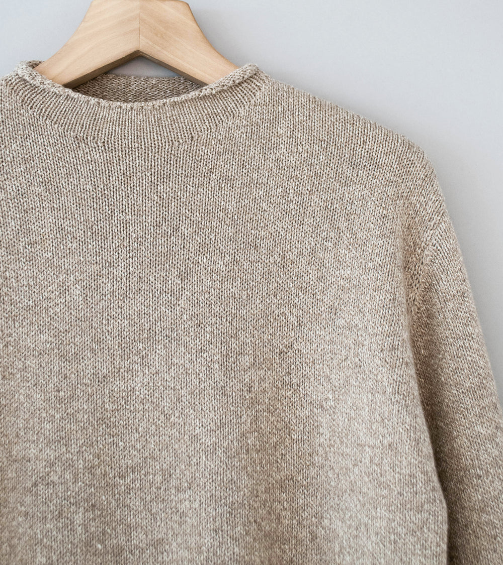 Auralee 'Cashmere Silk Melange Knit P/O' (Mix Beige)