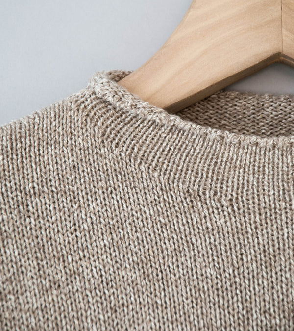 Auralee 'Cashmere Silk Melange Knit P/O' (Mix Beige)