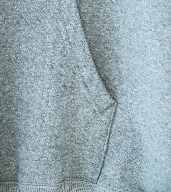 Auralee 'Smooth Soft BD Sweat P/O Parka' (Top Gray / Dusty Blue)