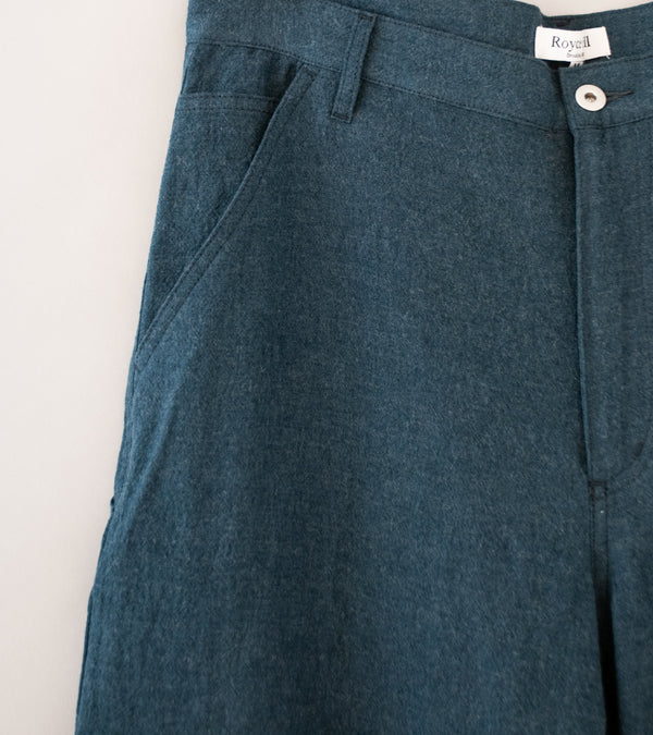 Royce Hill ‘Work Trouser Two’ (Blue Linen Wool)